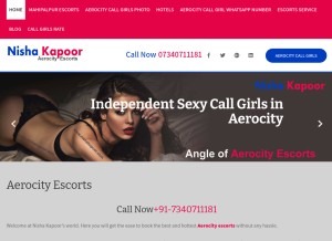 How nishakapoor.com looks like on a tablet such as an iPad.