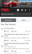How nissanclub.com looks like on a mobile device such as an iPhone.
