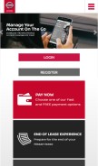 How nissanfinance.com looks like on a mobile device such as an iPhone.