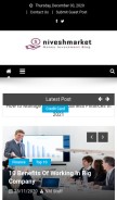 How niveshmarket.com looks like on a mobile device such as an iPhone.