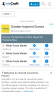 How nixcraft.com looks like on a mobile device such as an iPhone.