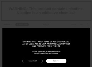 How njoy.com looks like on a tablet such as an iPad.