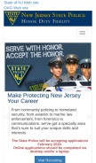 How njsp.org looks like on a mobile device such as an iPhone.