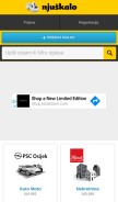 How njuskalo.hr looks like on a mobile device such as an iPhone.