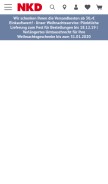 How nkd.com looks like on a mobile device such as an iPhone.