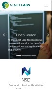 How nlnetlabs.nl looks like on a mobile device such as an iPhone.