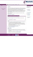 How nluug.nl looks like on a mobile device such as an iPhone.
