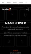 How nodesecure.com looks like on a mobile device such as an iPhone.