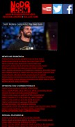 How nodq.com looks like on a mobile device such as an iPhone.