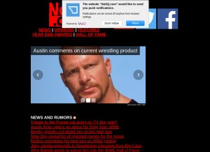 How nodq.com looks like on a tablet such as an iPad.
