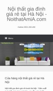 How noithatamia.com looks like on a mobile device such as an iPhone.