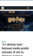 How nola.com looks like on a mobile device such as an iPhone.