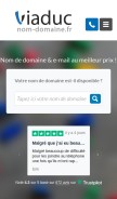 How nom-domaine.fr looks like on a mobile device such as an iPhone.