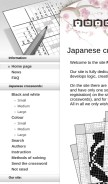 How nonograms.org looks like on a mobile device such as an iPhone.