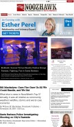 How noozhawk.com looks like on a mobile device such as an iPhone.