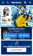 How norauto.fr looks like on a mobile device such as an iPhone.