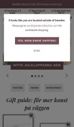 How nordicpostercollective.se looks like on a mobile device such as an iPhone.