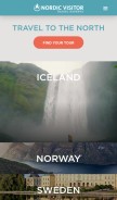 How nordicvisitor.com looks like on a mobile device such as an iPhone.