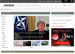 How nordnet.fr looks like on a tablet such as an iPad.