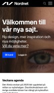 How nordnet.se looks like on a mobile device such as an iPhone.