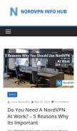 How nordvpnmodapk.com looks like on a mobile device such as an iPhone.
