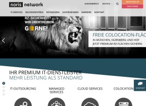 How noris.de looks like on a tablet such as an iPad.