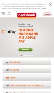 How norisbank.de looks like on a mobile device such as an iPhone.