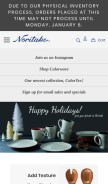 How noritakechina.com looks like on a mobile device such as an iPhone.