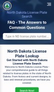 How northdakotalicenseplate.com looks like on a mobile device such as an iPhone.