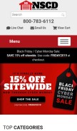 How northshorecommercialdoor.com looks like on a mobile device such as an iPhone.