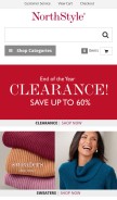 How northstyle.com looks like on a mobile device such as an iPhone.