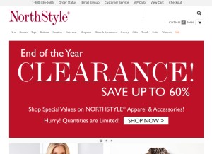How northstyle.com looks like on a tablet such as an iPad.