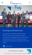How northwell.edu looks like on a mobile device such as an iPhone.