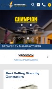 How norwall.com looks like on a mobile device such as an iPhone.