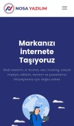 How nosayazilim.com.tr looks like on a mobile device such as an iPhone.