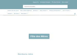 How nostalgift.com looks like on a tablet such as an iPad.