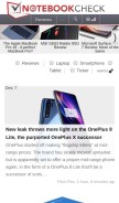 How notebookcheck.net looks like on a mobile device such as an iPhone.