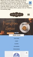 How nothingbundtcakes.com looks like on a mobile device such as an iPhone.