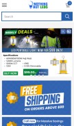 How nothingbutleds.com looks like on a mobile device such as an iPhone.