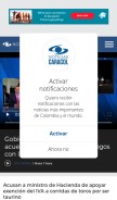 How noticiascaracol.com looks like on a mobile device such as an iPhone.