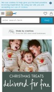 How notonthehighstreet.com looks like on a mobile device such as an iPhone.