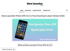How novalauncherprime.pro looks like on a tablet such as an iPad.