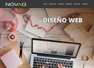 How novaq.com looks like on a tablet such as an iPad.
