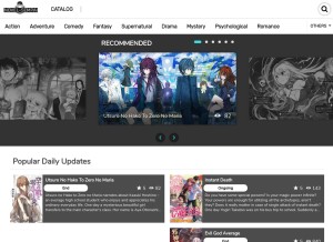 How novel-sempai.com looks like on a tablet such as an iPad.