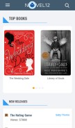 How novel12.com looks like on a mobile device such as an iPhone.