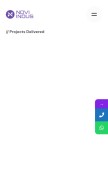 How noviindus.com looks like on a mobile device such as an iPhone.