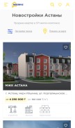 How novostroy.kz looks like on a mobile device such as an iPhone.