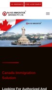 How novusimmigrationhyderabad.com looks like on a mobile device such as an iPhone.