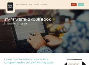 How nownovel.com looks like on a tablet such as an iPad.