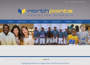 How npchristian.org looks like on a tablet such as an iPad.